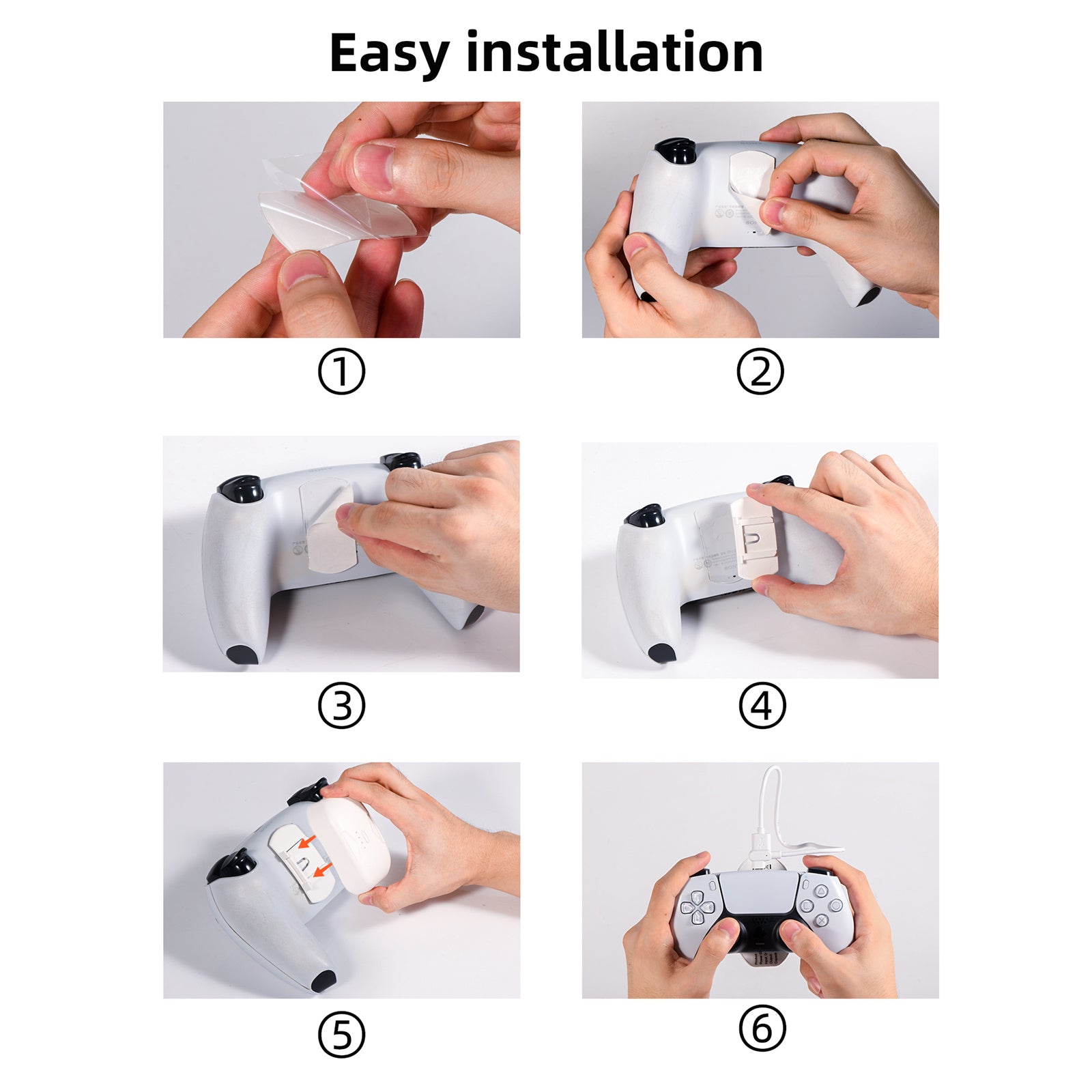 DEVASO Portable Charging Case Compatible with PS5 Gamepad 6000mAh Power Bank Game Console Controller Charger DEVASO Portable Charging Case Compatible with PS5 Gamepad 6000mAh Power Bank Game Console Controller Charger